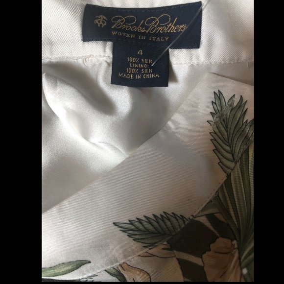 🆕 BROOKS BROTHERS 100% Silk Palms & Basket Weave - Picture 6 of 8